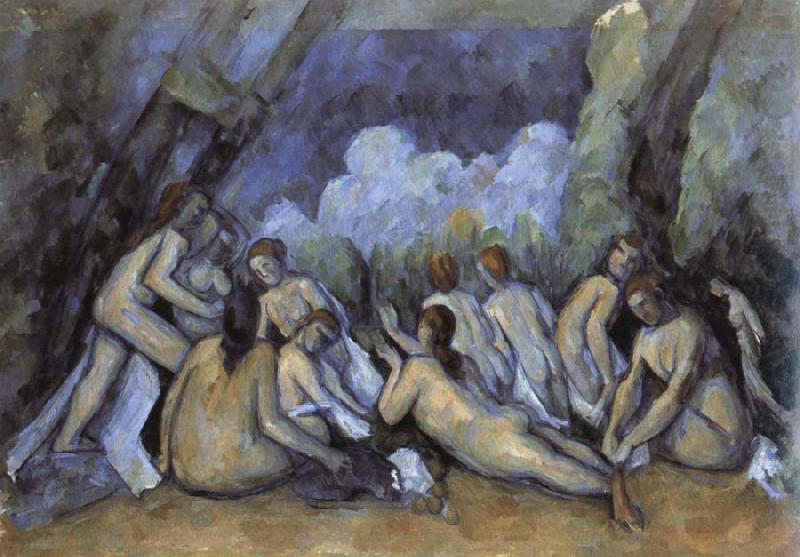 Paul Cezanne les grandes baigneuses china oil painting image